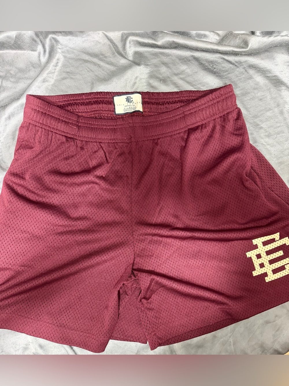 Eric Emanuel EE Basic Short Maroon Athletic Shorts Burgundy XL